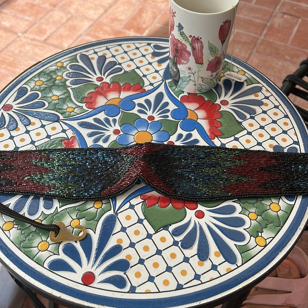 Vintage Speyer Milor Ltd Handmade Colorful Beaded belt
